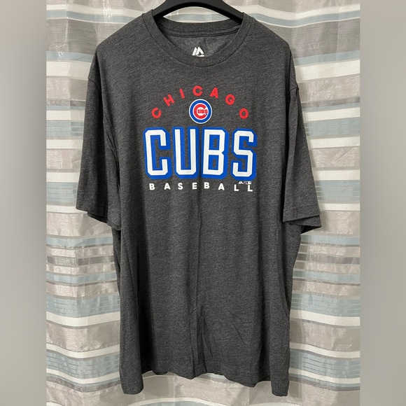 Majestic Other - Chicago Cubs Baseball Gray T-Shirt